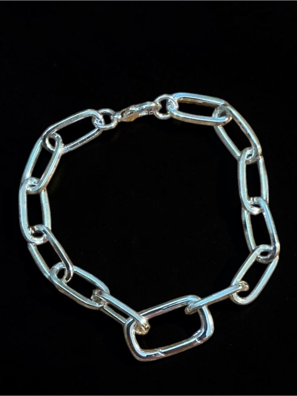 💖5/$25💖 BRAND NEW SILVER PAPERCLIP CHARM BRACELET